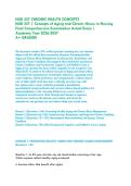 NUR 257 CHRONIC HEALTH CONCEPTS &vert;&NewLine;NUR 257 &vert; Concepts of Aging and Chronic Illness in Nursing&NewLine;Final Comprehensive Examination Actual Exam &vert;&NewLine;Academic Year 2026&sol;2027 &NewLine;A&plus; GRADED&excl;&NewLine;
