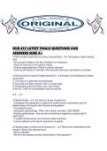 NUR 452 LATEST FINALS QUESTIONS AND ANSWERS SURE A&period;pdf