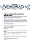 NUR 452 TEST EVALUATION QUESTIONS AND ANSWERS SURE A&period;pdf