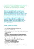 Psychiatric-Mental Health Nursing Comprehensive Examination &colon;&NewLine;American Nurses Credentialing Center &lpar;ANCC&rpar; 2026&sol;2027  &vert;&NewLine;250 Questions and Verified Answers With Rationales&NewLine;