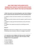 GIAC CYBER THREAT INTELLIGENCE &lpar;GCTI&rpar; &NewLine;EXAMINATION COMPLETE QUESTIONS AND DETAILED &NewLine;SOLUTIONS LATEST UPDATE THIS YEAR JUST RELEASED 
