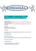 NCTI PARAMEDIC PHARMACOLOGY ACTUAL FINALS QUESTIONS AND ANSWERS SET A&period;pdf