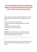 OHIO MAINTENANCE TECHNICIAN EXAMINATION &NewLine;COMPLETE QUESTIONS AND DETAILED SOLUTIONS &NewLine;LATEST UPDATE THIS YEAR JUST RELEASED