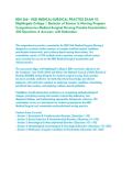 BSN 266 - HESI MEDICAL-SURGICAL PRACTICE EXAM V2 &colon;&NewLine;Nightingale College &vert; Bachelor of Science in Nursing Program &vert;&NewLine;Comprehensive Medical-Surgical Nursing Practice Examination&NewLine;250 Questions & Answers with Rationales &NewLine;