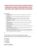 LADWP ELECTRICAL CRAFT HELPER ULTIMATE PRACTICE &NewLine;EXAMINATION COMPLETE QUESTIONS AND DETAILED &NewLine;SOLUTIONS LATEST UPDATE THIS YEAR JUST RELEASED