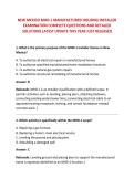 NEW MEXICO MHD-1 MANUFACTURED HOUSING INSTALLER &NewLine;EXAMINATION COMPLETE QUESTIONS AND DETAILED &NewLine;SOLUTIONS LATEST UPDATE THIS YEAR JUST RELEASED
