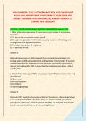 WGU D486 DFN1 TASK 1&colon; GOVERNANCE&comma; RISK&comma; AND COMPLIANCE &NewLine;EXAM 2026 NEWEST EXAM WITH COMPLETE QUESTIONS AND &NewLine;CORRECT ANSWERS WITH RATIONALES &vert; ALREADY GRADED A&plus;&vert; &NewLine;&vert;BRAND NEW VERSION&excl;&excl; 