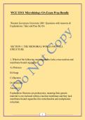 WGU D311 Microbiology OA Exam Prep Bundle