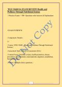WGU D440 OA EXAM REVIEW Health and Wellness Through Nutritional Science&NewLine;3 Practice Exams &plus; 300&plus; Questions with Answers & Explanations