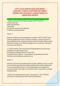 STOTT PILATES WRITTEN EXAM 2026 NEWEST EXAM PREP &vert; COMPLETE QUESTIONS AND CORRECT  ANSWERS WITH RATIONALES &vert; ALREADY GRADED A&plus;&vert;  &NewLine;&vert;BRAND NEW VERSION&excl;&excl; 