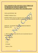 WGU D440 HEALTH AND WELLNESS THROUGH NUTRITIONAL SCIENCE OBJECTIVE ASSESSMENT &lpar;OA&rpar; PRACTICE EXAMINATION