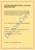 WGU D444 Adult Health 1 OA Exam &ndash; 3-Set Practice Bundle Newest Update