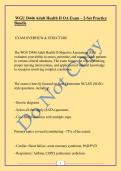 WGU D446 Adult Health II OA Exam &ndash; 2-Set Practice Bundle