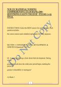 NUR 231 MATERNAL NURSING COMPREHENSIVE EXAM BANK &lpar;200&plus; QUESTIONS&rpar; GALEN COLLEGE - EXAMS 1-4 & FINAL