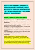AHIP Final Exam Test Bank &vert; Complete Practice &NewLine;Exam Study Guide with Actual Exam Questions&comma; &NewLine;Verified Correct Answers and Detailed Rationales &NewLine;&lpar;100&percnt; Verified Correct Solutions&rpar; &vert; Latest Update &NewLine;2026&sol;2027 - Already Graded A&plus;