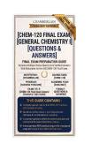 CHEM 120 Exam 1&comma; Exam 2 & Final Exam Bundle General Chemistry  I Questions And Answers 2026&sol;2027 Chamberlain