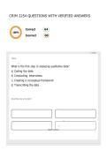 CRIM 2254 QUESTIONS WITH VERIFIED ANSWERS