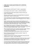 CRIM 2254 EXAM QUESTIONS WITH VERIFIED ANSWERS