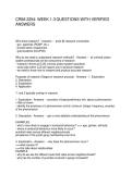 CRIM 2254 WEEK 1-3 QUESTIONS WITH VERIFIED ANSWERS