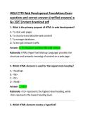 WGU C779 Web Development Foundations Exam Questions and Correct Answers