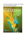 Test bank for Chemistry&colon; An Introduction to General&comma; Organic&comma; and Biological Chemistry all pages fully covered with test questions and answers guide A&plus;