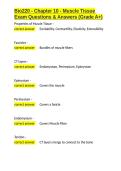 Bio220 - Chapter 10 - Muscle Tissue Exam Questions & Answers &lpar;Grade A&plus;&rpar;&period;docx&NewLine;&NewLine;
