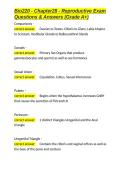 Bio220 - Chapter28 - Reproductive Exam Questions & Answers &lpar;Grade A&plus;&rpar;&period;docx&NewLine;&NewLine;