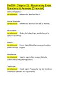 Bio220 - Chapter 25 - Respiratory Exam Questions & Answers &lpar;Grade A&plus;&rpar;&period;docx&NewLine;&NewLine;