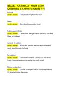Bio220 - Chapter22 - Heart Exam Questions & Answers &lpar;Grade A&plus;&rpar;&period;docx&NewLine;&NewLine;