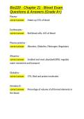 Bio220 - Chapter 21 - Blood Exam Questions & Answers &lpar;Grade A&plus;&rpar;&period;docx&NewLine;&NewLine;