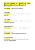 Bio 220 - Chapter 16 - Spinal Cord Exam Questions & Answers &lpar;Grade A&plus;&rpar;&period;docx&NewLine;&NewLine;