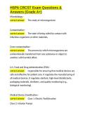 HSPA CRCST Exam Questions & Answers &lpar;Grade A&plus;&rpar;&period;docx&NewLine;&NewLine;