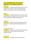 CHL IAHCSMM Chps 22-25 Exam Questions & Answers &lpar;Grade A&plus;&rpar;&period;docx&NewLine;&NewLine;