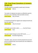 CHL Final Exam Questions & Answers &lpar;Grade A&plus;&rpar;&period;docx&NewLine;&NewLine;