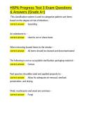 HSPA Progress Test 3 Exam Questions & Answers &lpar;Grade A&plus;&rpar;&period;docx&NewLine;&NewLine;