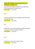 HSPA CHL Exam Bundle With 100&percnt; Correct Answers 2025