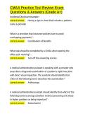CMAA Practice Test Review Exam Questions & Answers &lpar;Grade A&plus;&rpar;&period;docx&NewLine;&NewLine;