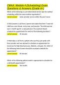 CMAA Module 4 &lpar;Scheduling&rpar; Exam Questions & Answers &lpar;Grade A&plus;&rpar;&period;docx&NewLine;&NewLine;