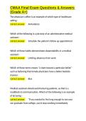 CMAA Final Exam Questions & Answers &lpar;Grade A&plus;&rpar;&period;docx&NewLine;&NewLine;