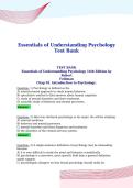 Essentials of Understanding Psychology&NewLine;Test Bank