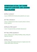 ESTHETICIAN ACTUAL TEST PAPER&NewLine;COMPLETE QUESTIONS AND ANSWERS&NewLine;FULL SOLUTION