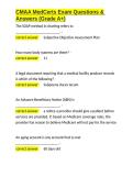 CMAA MedCerts Exam Questions & Answers &lpar;Grade A&plus;&rpar;&period;docx&NewLine;&NewLine;