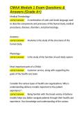 CMAA Module 1 Exam Questions & Answers &lpar;Grade A&plus;&rpar;&period;docx&NewLine;&NewLine;