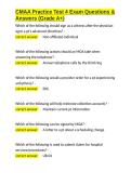 CMAA Exam Bundle With 100&percnt; Correct Answers 2025