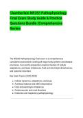 Chamberlain NR283 Pathophysiology&NewLine;Final Exam Study Guide & Practice&NewLine;Questions Bundle &lpar;Comprehensive&NewLine;Review