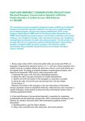 MARYLAND EMERGENCY COMMUNICATIONS SPECIALIST EXAM &vert;&NewLine;Maryland Emergency Communications Specialist certification &colon;&NewLine;Practice Questions & Verified Answers With Rationale&NewLine;A&plus; GRADED&NewLine;