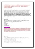 NUR 265 Exam 3 Version 1 and 2 New &vert; Actual Questions and Answers &vert; 2026 Update &vert; 100&percnt; Correct - Galen College of Nursing&NewLine;