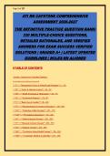 ATI RN CAPSTONE COMPREHENSIVE &NewLine;ASSESSMENT 2026-2027 &NewLine;THE DEFINITIVE PRACTICE QUESTION BANK&colon; &NewLine;330 MULTIPLE-CHOICE QUESTIONS&comma; &NewLine;DETAILED RATIONALES&comma; AND VERIFIED &NewLine;ANSWERS FOR EXAM SUCCESS VERIFIED &NewLine;SOLUTIONS &vert; GRADED A&plus; &vert; LATEST UPDATED &NewLine;GUIDELINES &vert; 