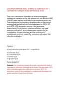 IAAI CFI EXAM BANK 2025 &vert; COMPLETE -QUESTION SET &vert; Certified Fire Investigator Board Review Study Guide