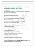 NSGD - 2216 - Critical Inquiry Modules 1 -5 questions&NewLine;and answers Graded A&plus; latest update&NewLine;Nursing Research&NewLine;The systematic inquiry designed to develop trustworthy evidence about issues of&NewLine;importance to nurses and their clients&period;&NewLine;Clinical nursing resear